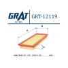 GRT-12119 HAVA FİLTRESİ ( PEUGEOT : 308 1.6 16V 1.6GTI - CITROEN: C4 C5 DS3 DS4 07-)