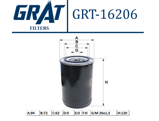 GRT-16206 YAG FILTRESI -( HYUNDAI: H100/STAREX/MIT
