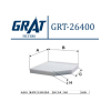 GRT-26400 KABİN FİLTRESİ ( AUDI: A4 1.8 TFSI 2.0 09- ) (KARBONSUZ)