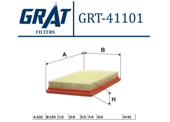 GRT-41101 NOTE,MICRA 1.5 DCI HAVA FİLTRESİ