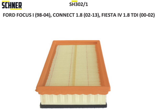 SH302/1 WAF-600/S FOCUS CONNECT SÜNGERLİ HAVA FİLTRESİ
