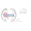 VKBS-RE005  FREN PABUC BALATA ARKA RENAULT CLIO SYMBOL 1.4 YAPISTIRMA 180X42mm 1998-2005