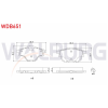 WDB651 FREN BALATA ARKA CITROEN C4 PICASSO II 1.6 HDI 2013-/ C4 PICASSO II 1.6 VTI 2013-/ PEUGEOT 308 II 2.0 HDI 2014-/