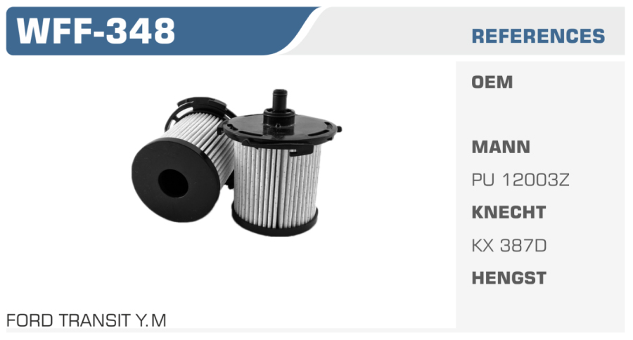 WFF-348 TRANSİT Y.M V347 YAKIT FİLTRESİ